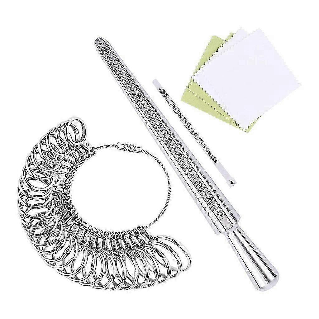Ring Sizer Measuring Tool Set Metal Ring Sizers Ring Gauges Finger Sizer