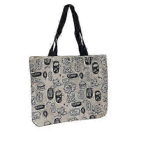 f Bear Printed Shopping Totes