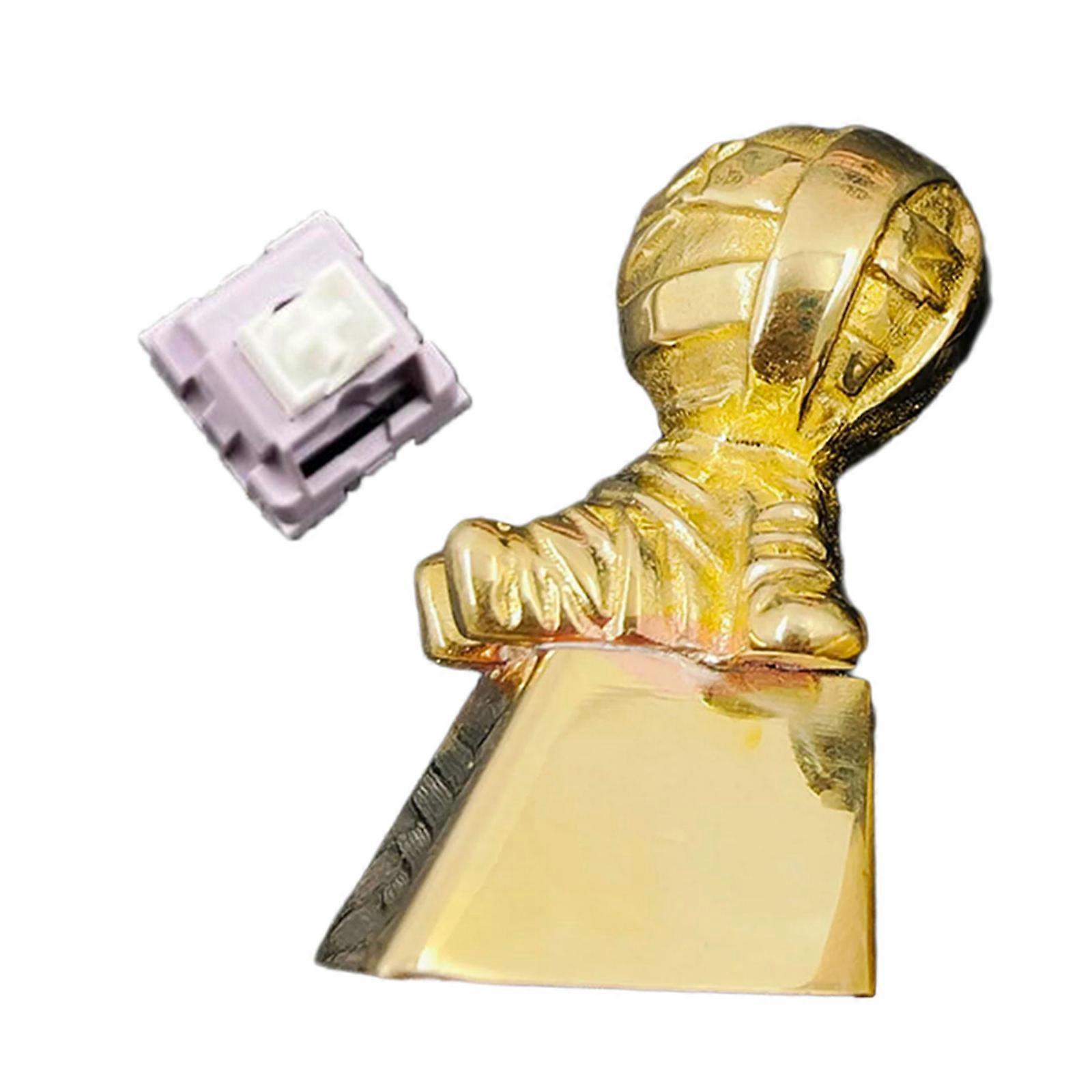 Brass Mummy Keycap and Switches Set for Mechanical Keyboards Customization Accessories Multicolor