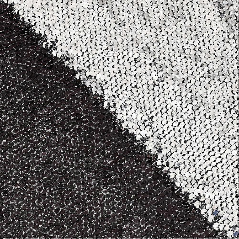 Sequin Fabric by The Yard Flip UP Reversible Sequin Fabric for Sewing Stretch Sequin Polyester Fabric Reversible Glitter Fabric for Sewing Clothes Gow