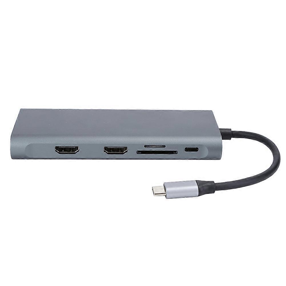 Portable 12 In 1 USB 3.0 for HDMI VGA PD USB Hub for OS X Laptop Docking Station Adapter