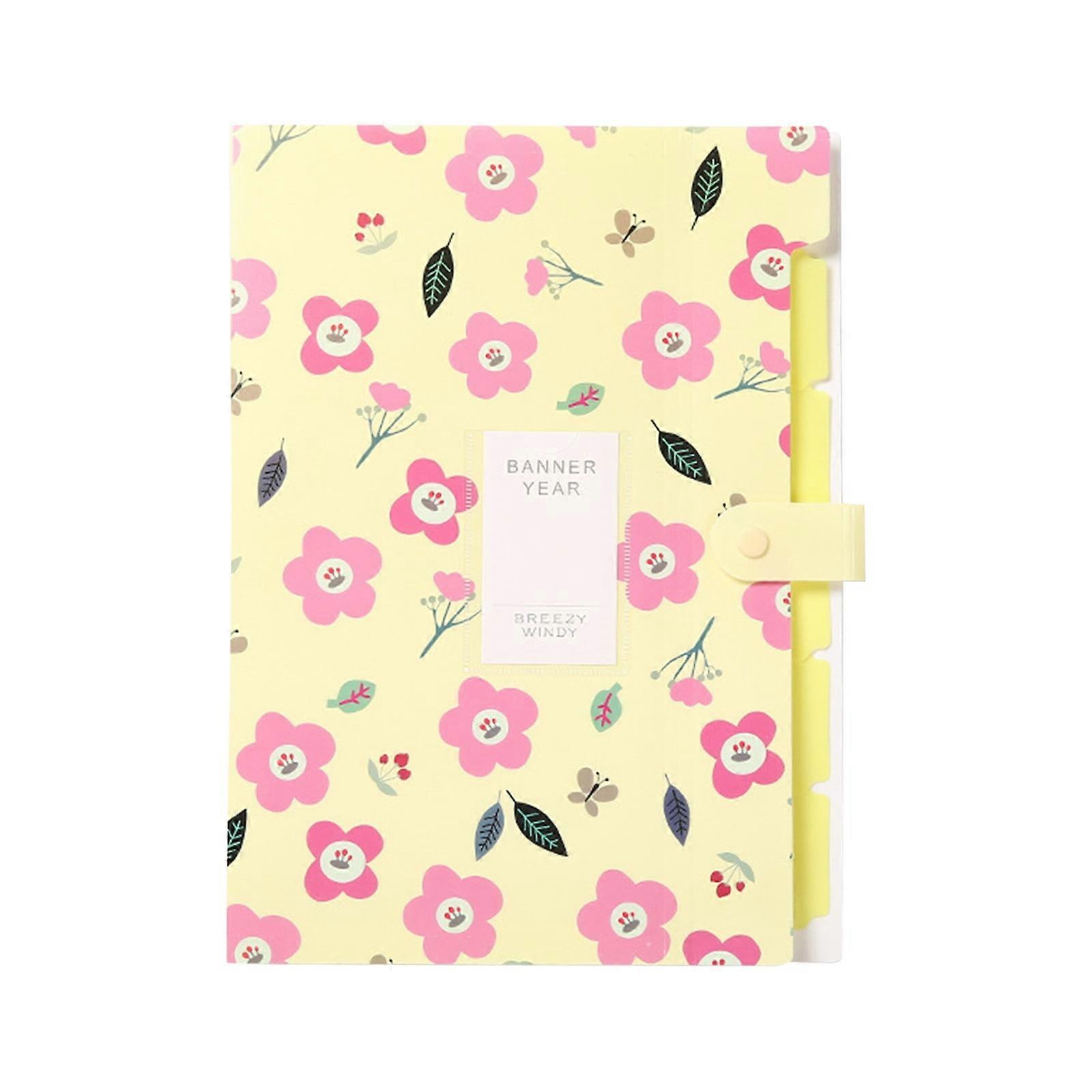 Clearance! EQWLJWE Expanding File Folders , Floral Printed Accordion Document Folder Organizer US Letter Size , File Organizer for School and Office
