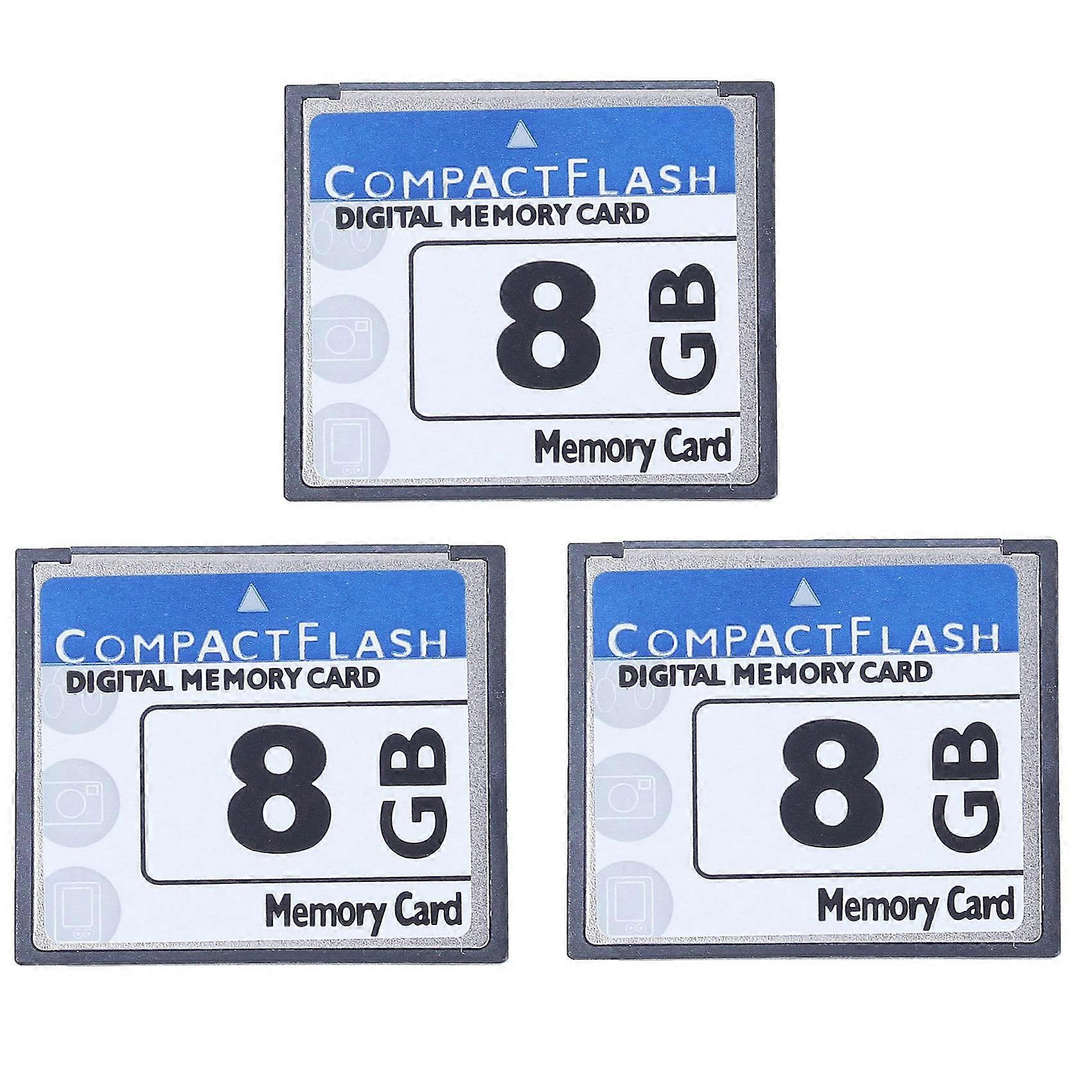 3X Professional 8GB Compact Flash Memory Card(White&Blue)