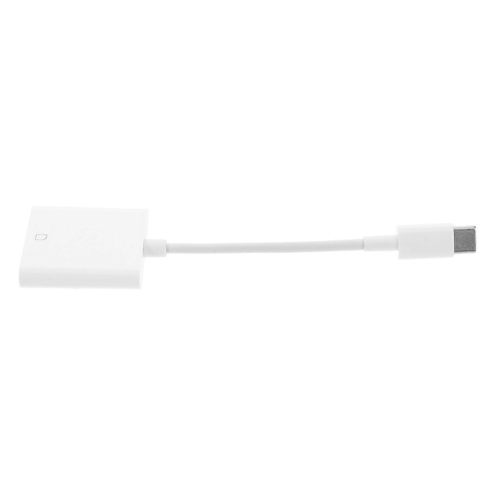 White PVC Type C Card Reader Single Slot Memory Card Reader for Phone