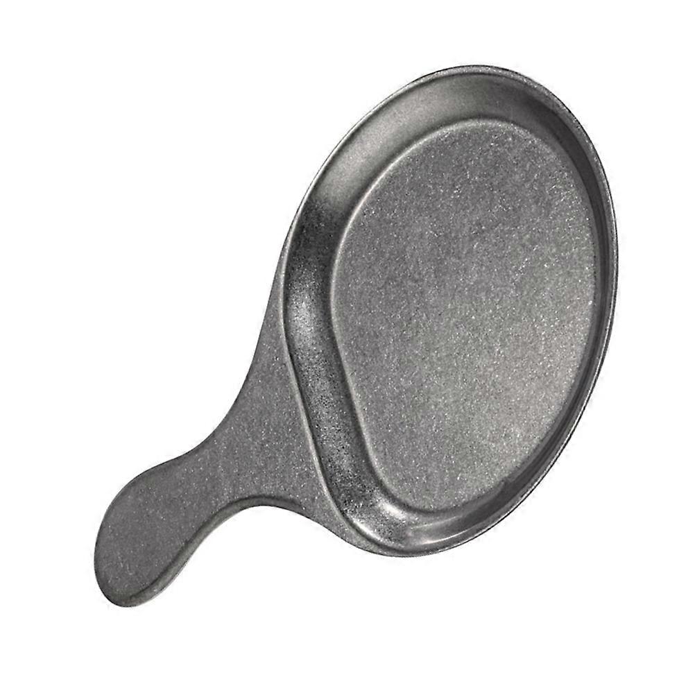 Silver Serving Griddle with Handle for Roasting Stainless Steel Plate