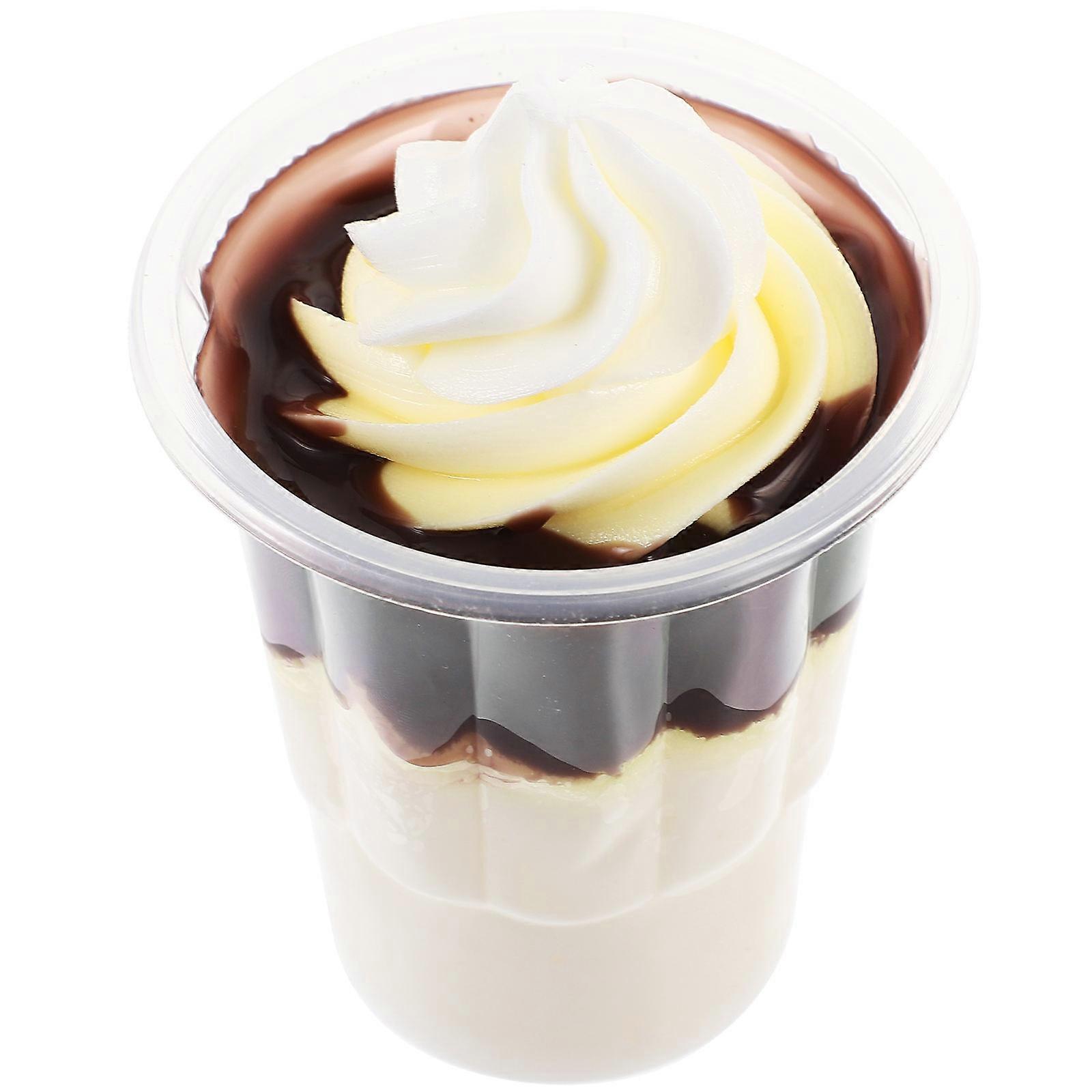 Ice Cream Display Prop Realistic Ice Cream Model for Decor Chocolate