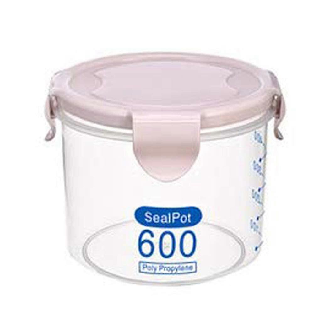 2pcs Plastic Storage Jars Wide Mouth Clear Refillable Containers with Lids MoistureProof for Food and Crafts