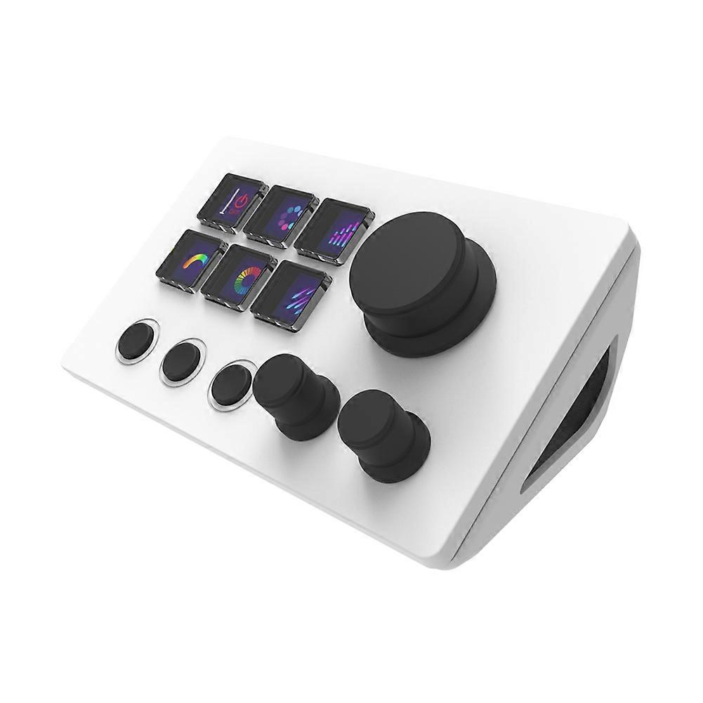 For StreamDeck Virtual Keyboard LCD Button 6 Keys Live Content Creation Controller Custom Button for Windows/Android/IOS