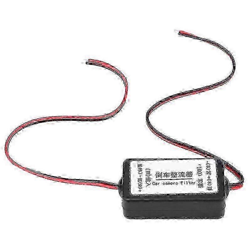 12V Car Reverse Camera Rectifier Relay Capacitor Filter for Clear Rear View w