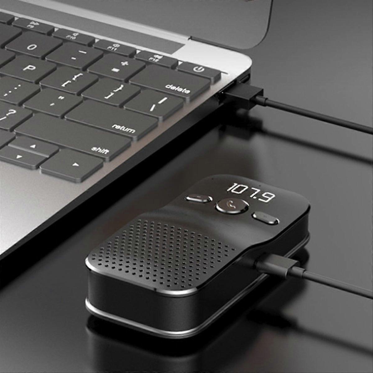 Sun Visor Bluetooth Speaker Handsfree Car Kit Wireless Audio