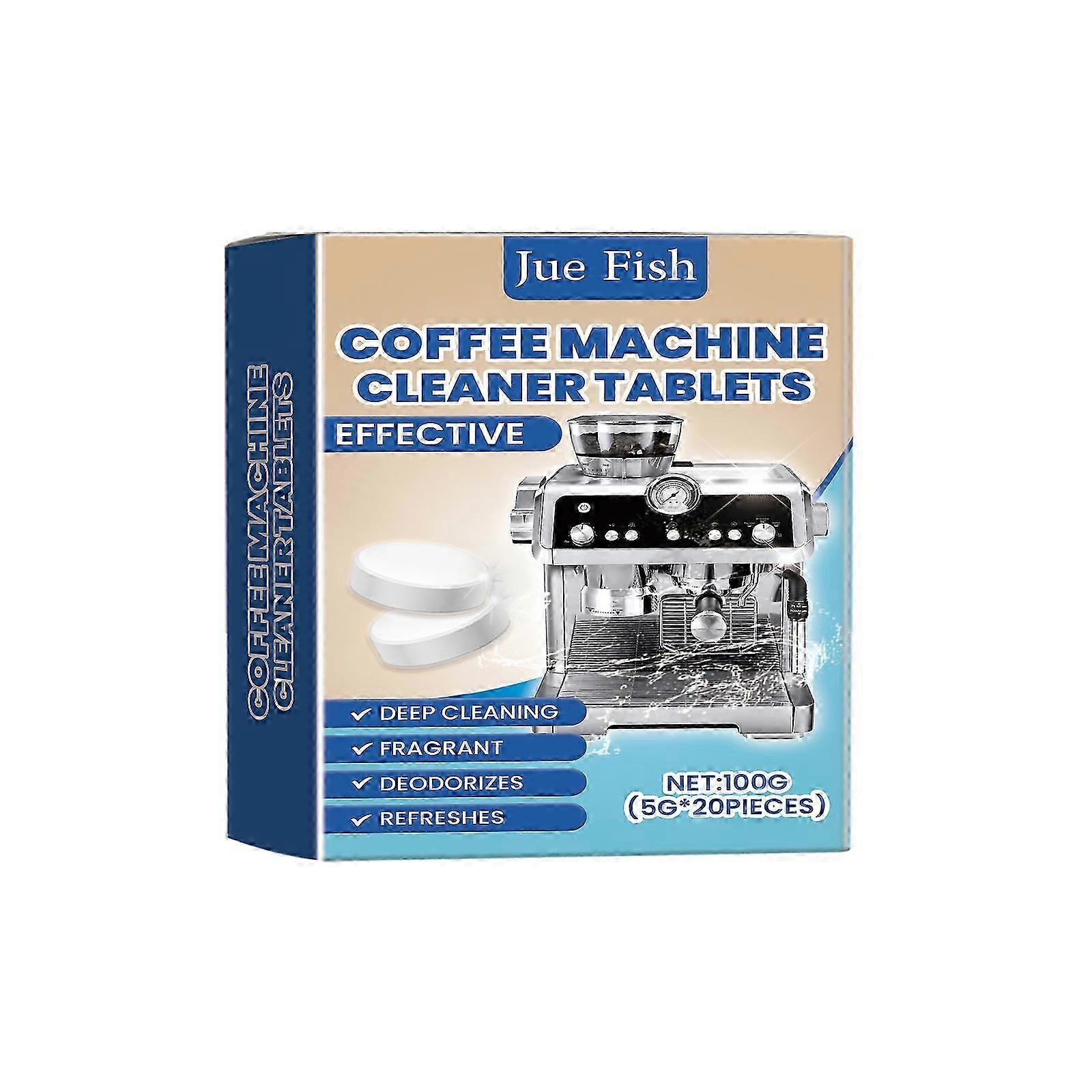 Effervescent Coffee Machine Cleaning Tablets - Deep Clean Stains & Oil, Eco-Friendly, Easy to Use, Suitable for Espresso & Drip Coffee Makers, 100g