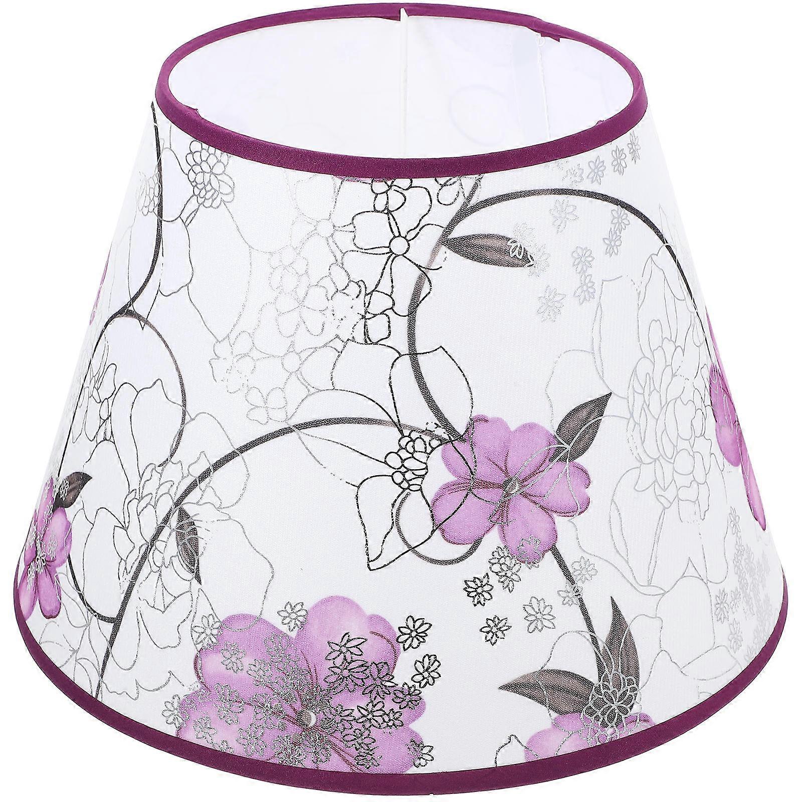 Vintage Flower Pattern Cloth Lampshade Replacement Universal Lamp Cover for