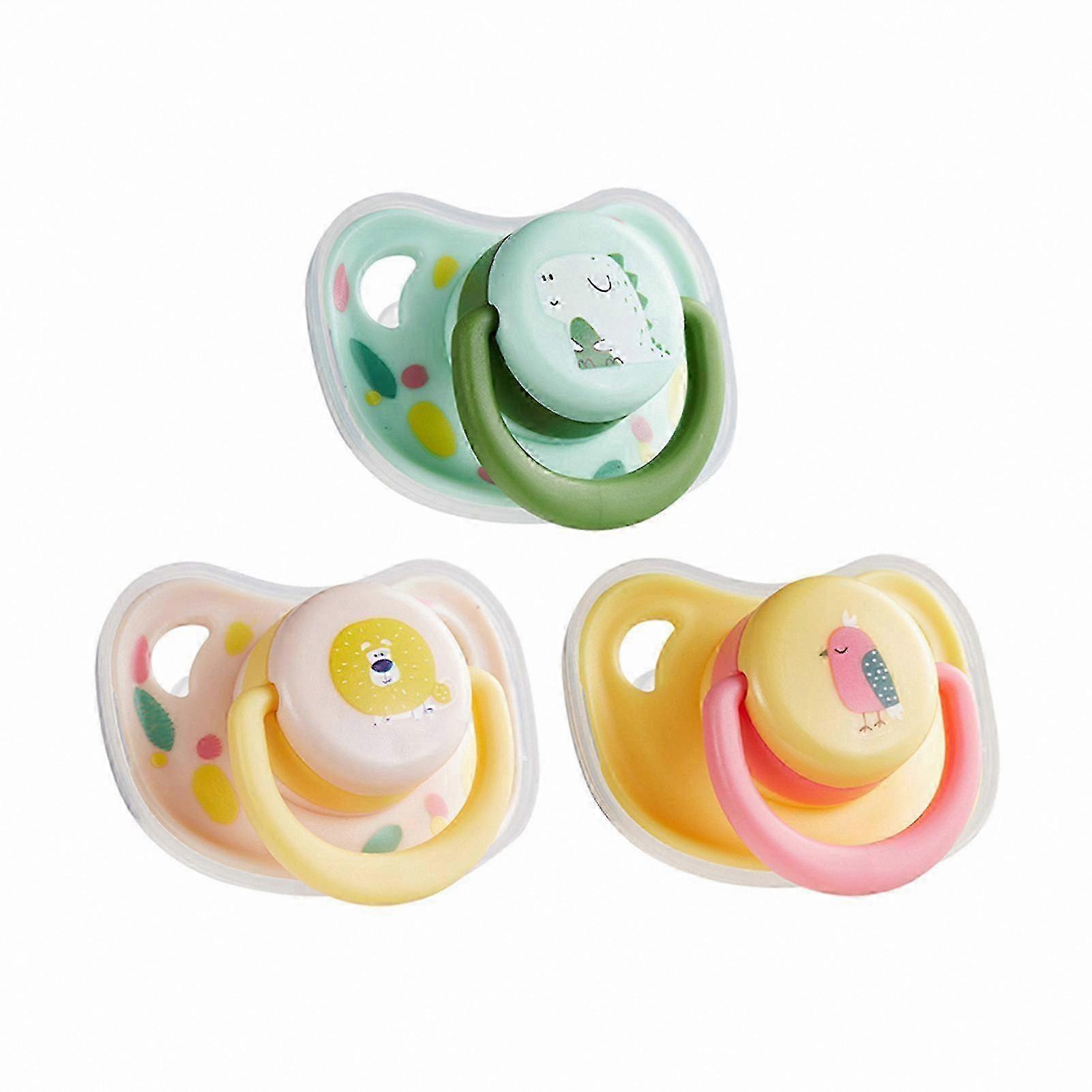 3-Pack Reusable Cartoon Pacifiers for Small Pets