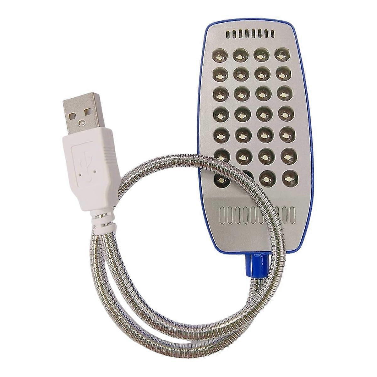 LED Reading Lamp with 28 LEDs Flexible Neck USB Powered for Laptop Notebook PC and Power Bank