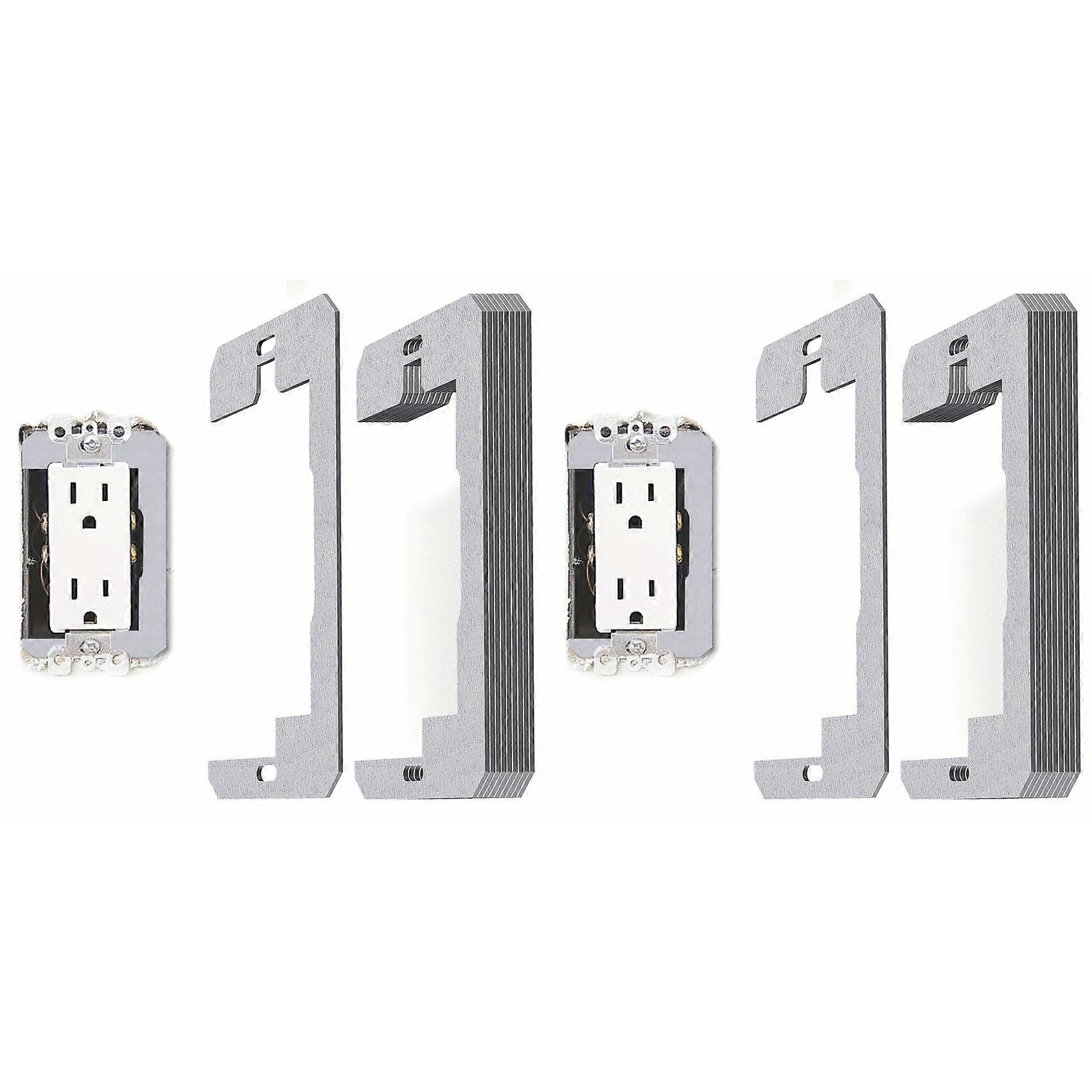 20-Pack Outlet Adjustment Plate Spacers - Durable, Self-Leveling Electrical Socket Extenders for Uneven Surfaces