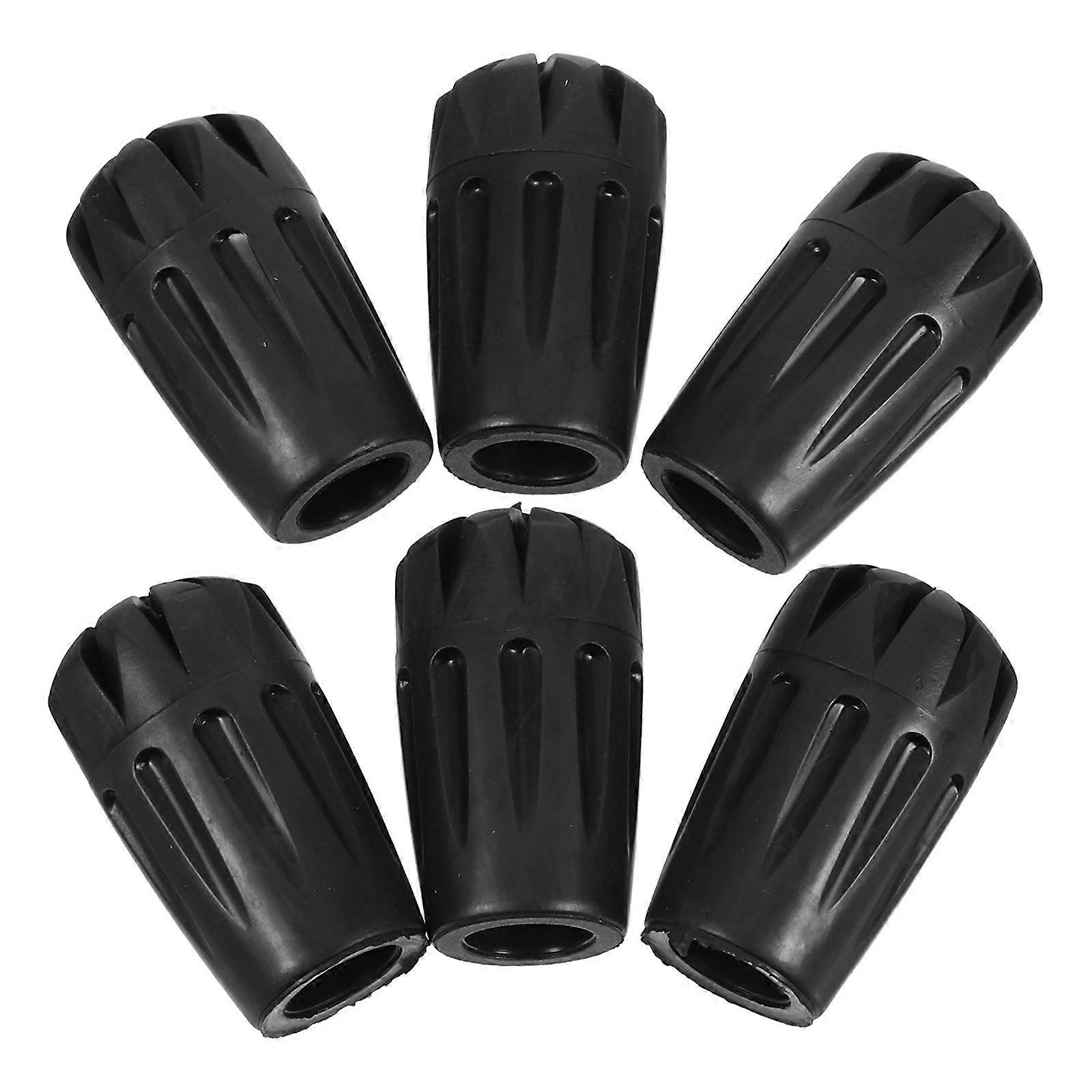 Shock Absorbing Trekking Pole Tips Replacement 6Pcs for Walking Sticks