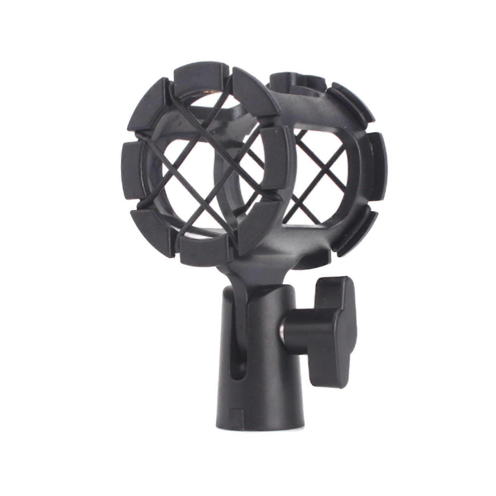 Microphone Shock Mount For Condenser Microphones, Adjustable Studio Mic Holder, Clamp Stand, Metal Construction