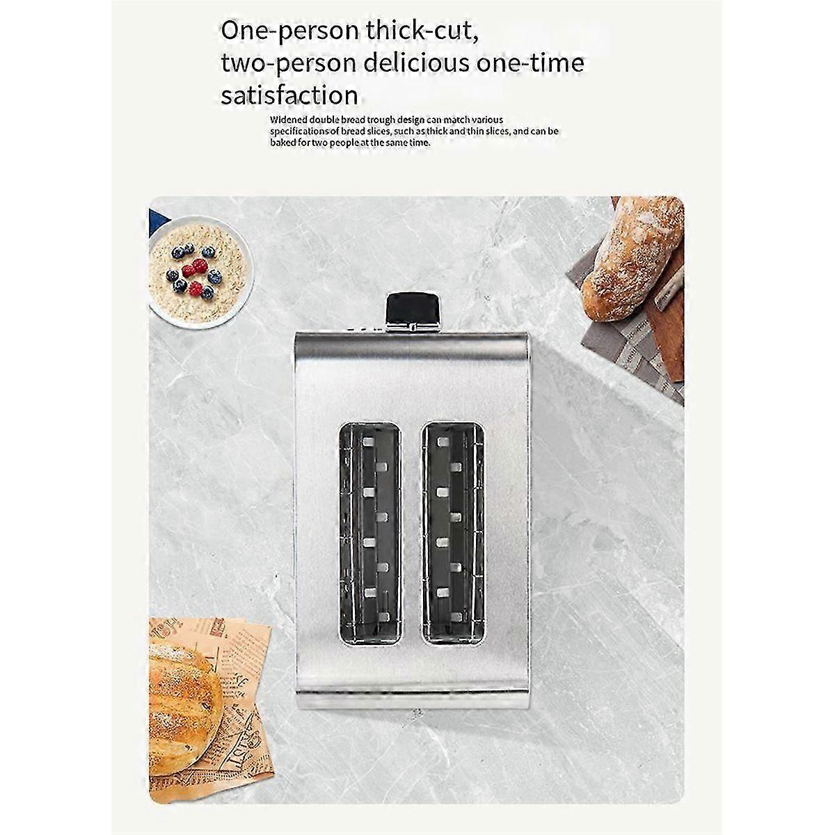 2 Toaster with Auto Shut Off- Crumb Tray with Cancel EU Plug