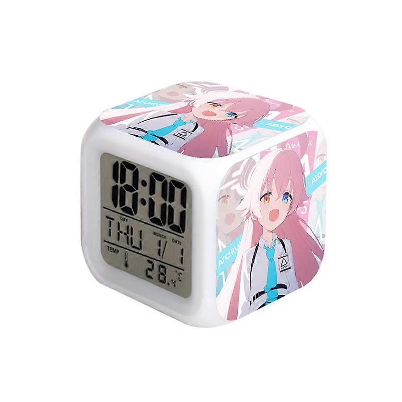 Azure Archives Square Colorful Student Alarm Clock Student Gift Bedside Alarm Clock