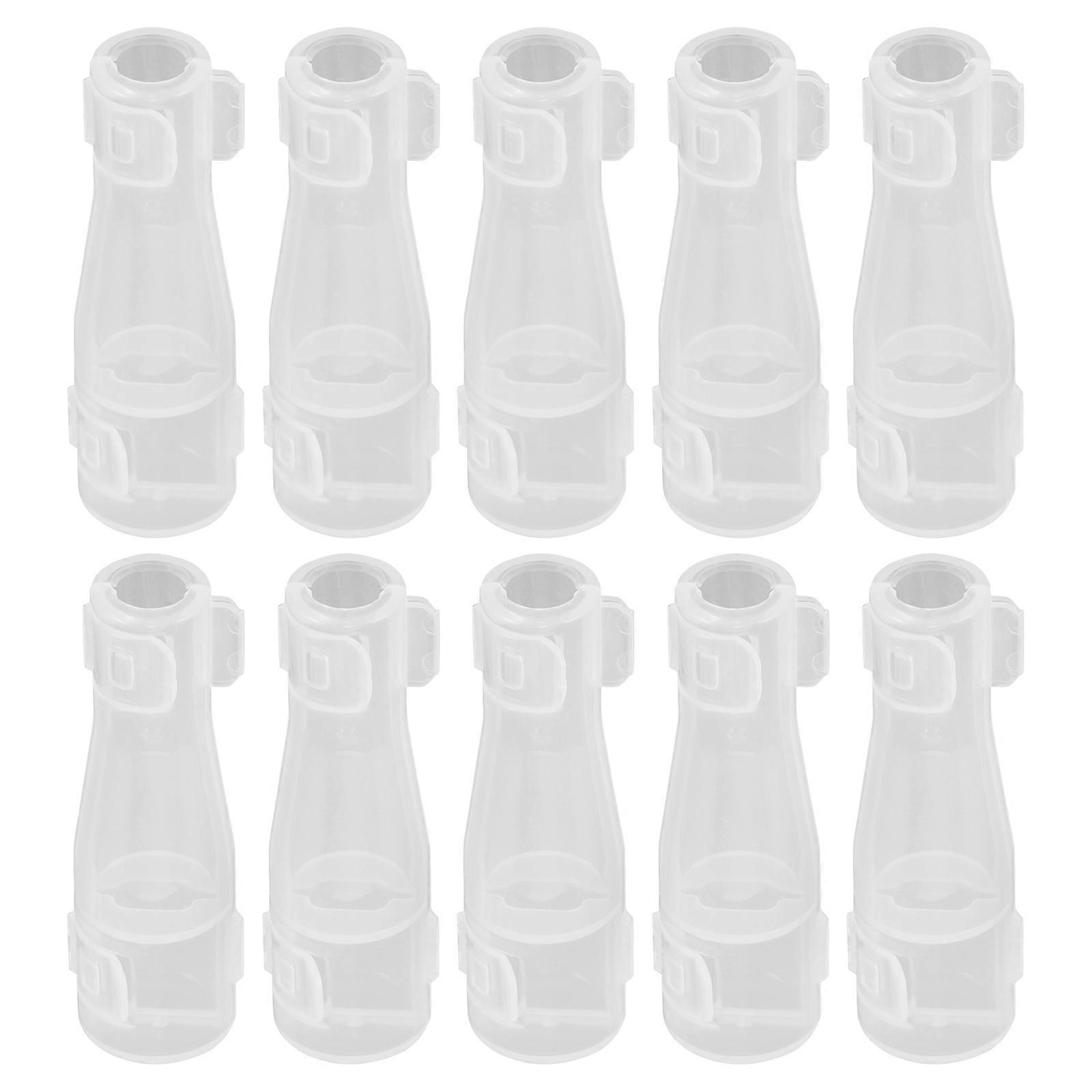 Makeup Brush Cover Transparent Plastic Guards for 30Pcs Set Home Use