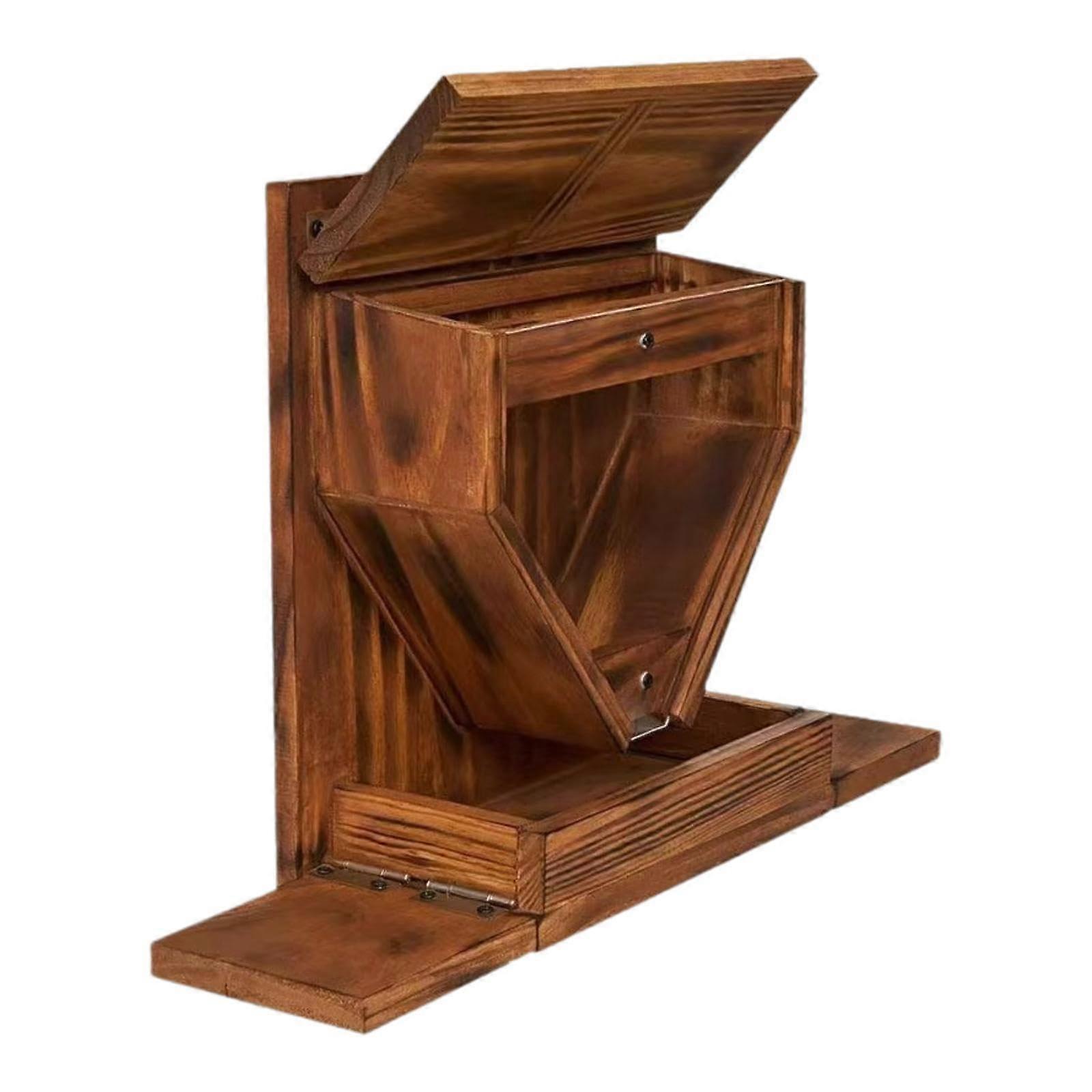 Squirrel Feeder Outdoor Picnic Table Design, Wall Mounted for Corn and Peanuts in Backyard