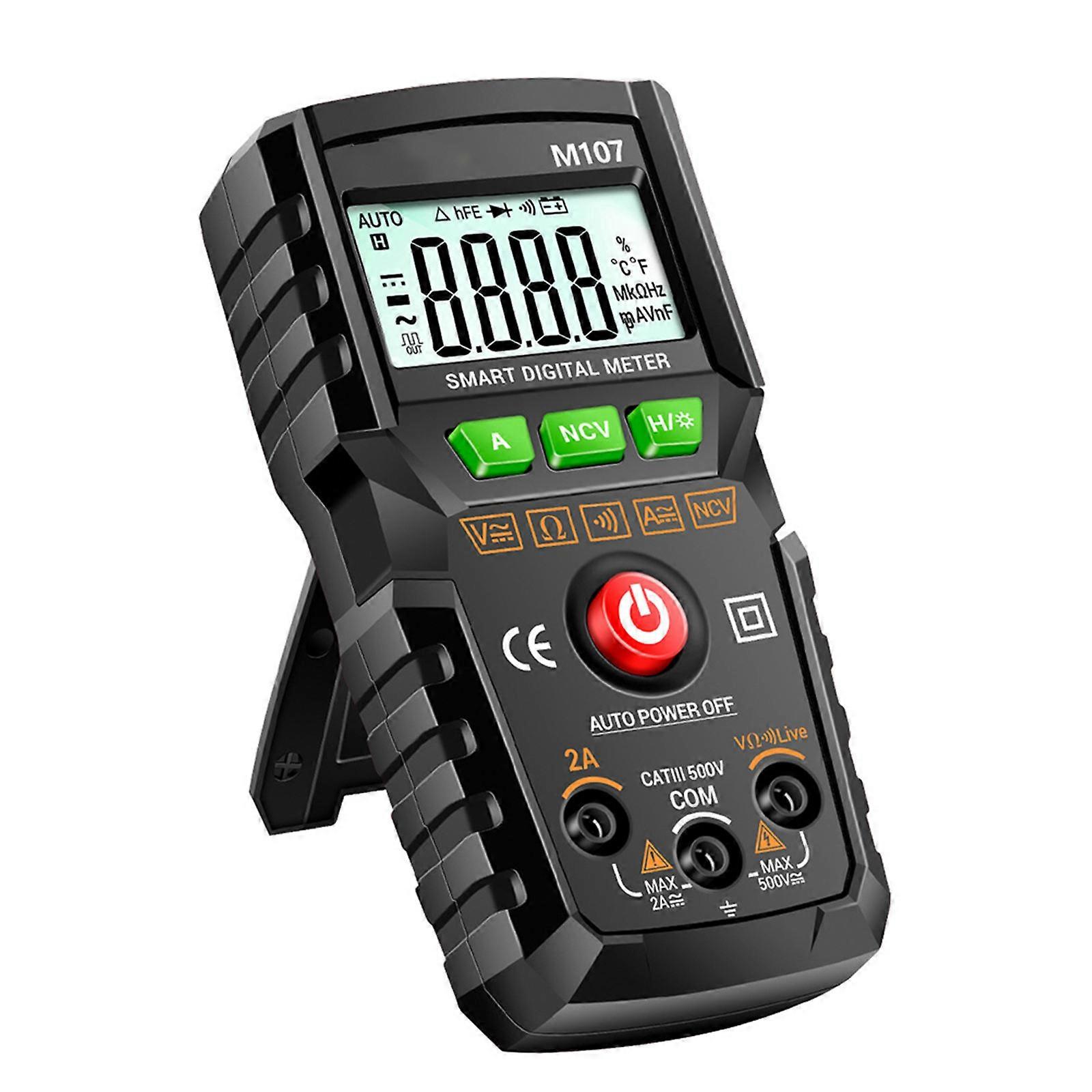 Frequency Tester Volt Meter Portable Electrical Tester 12.03X5.73X3.74CM Black Diode Testing 1Pack