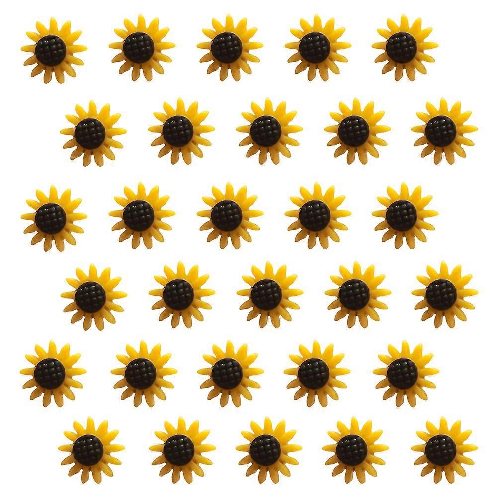 Decorative Sunflower Pin Push Pin for DIY Use 30Pcs Multi-Function Sunflower Tacks