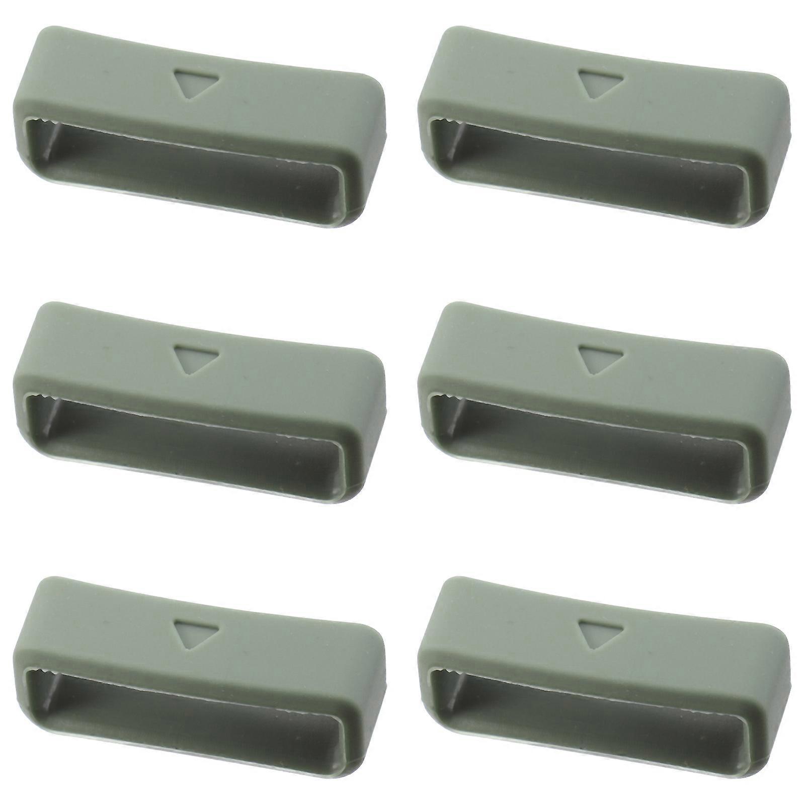 Silicone Electronic Watchband Fastener Rings for Forerunner 6Pcs