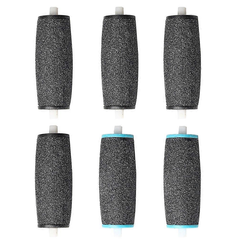 Electronic Foot File Replacement Heads 6 Pack Extra Coarse Diamond Pedicure Rollers for Callus Removal