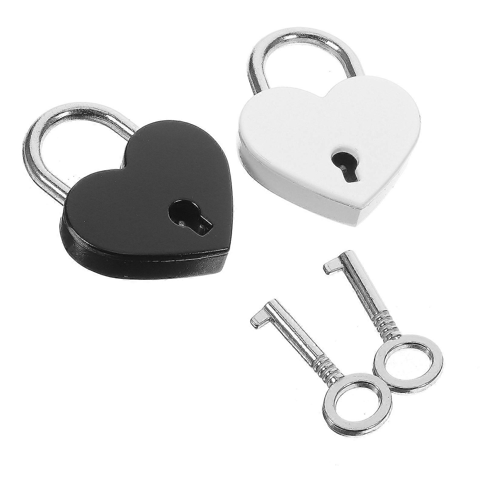 Small Padlocks Heart Shaped for Handbag Locking 8Pcs Durable Use