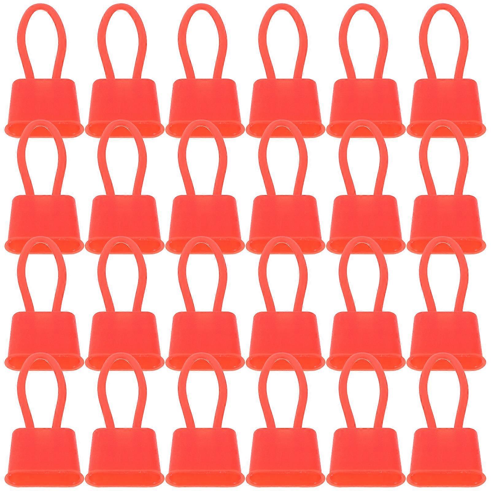 Reusable Plastic Mesh Bag Clasps for Egg Storage Hooks 200Pcs in Red