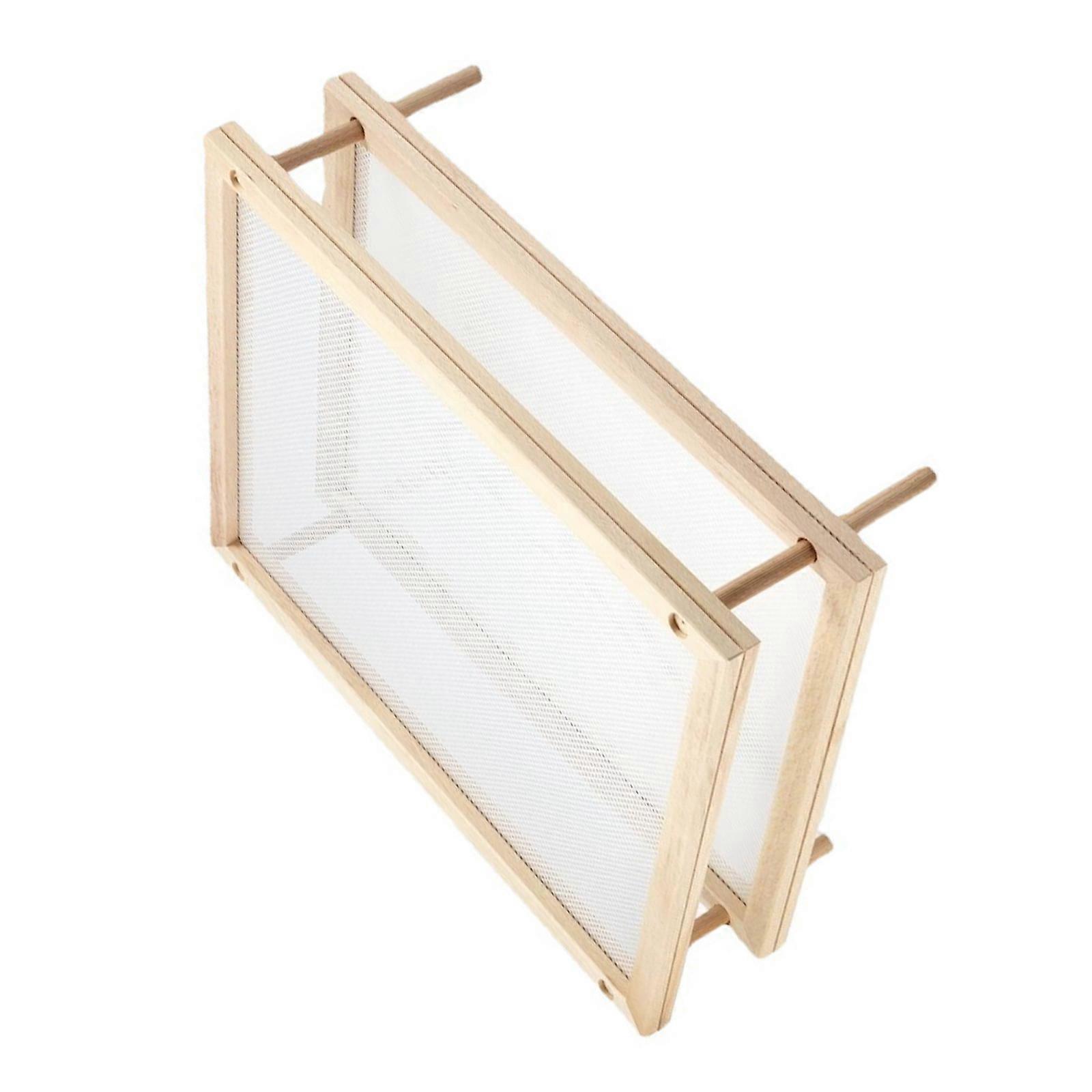 Kitchen Pastas Drying Rack with Wood Construction for Stable Herb Drying and Storage Multicolor