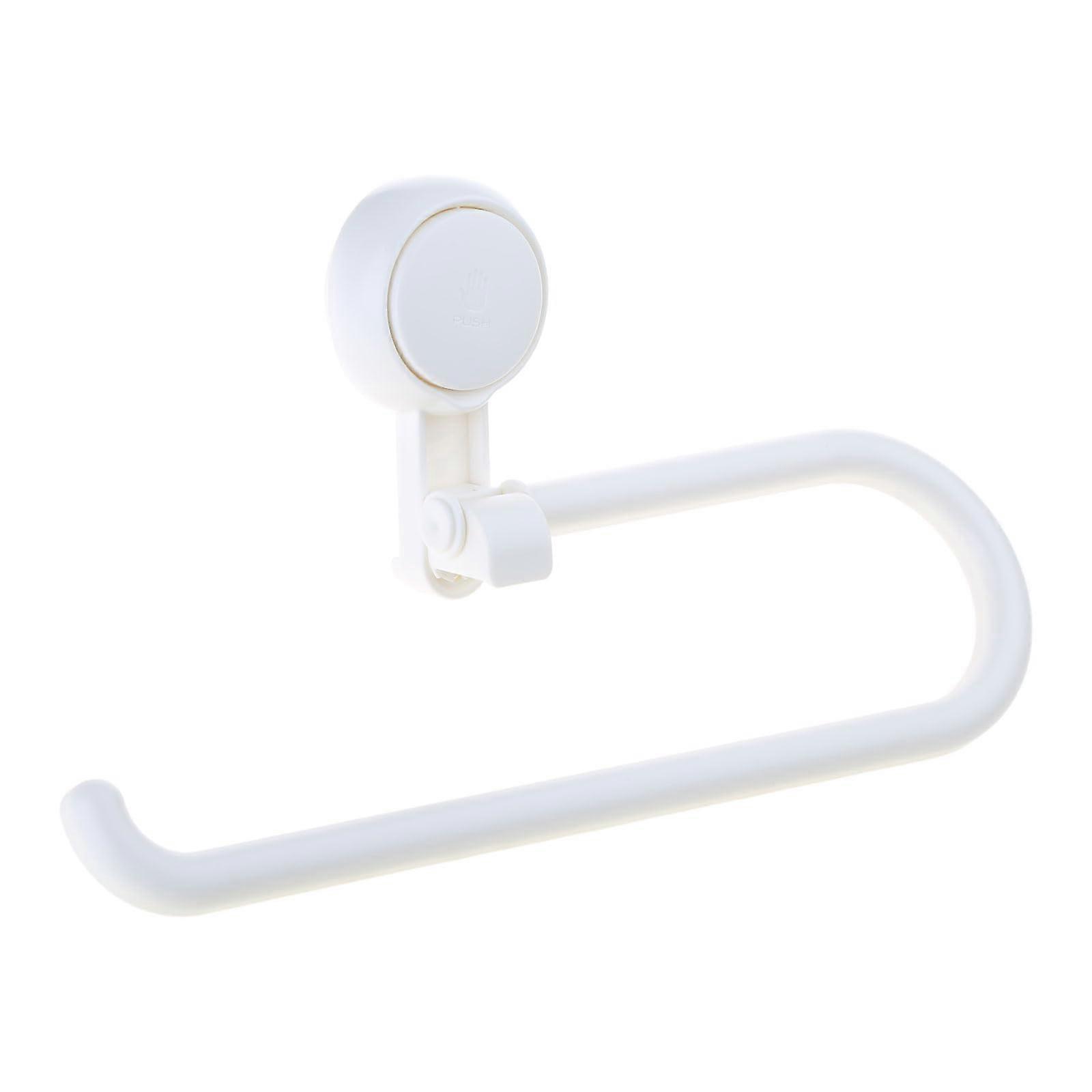 Wall Mounted Towel Rack with SpaceSaving Shelf Waterproof Detachable Rod for Bathroom Kitchen