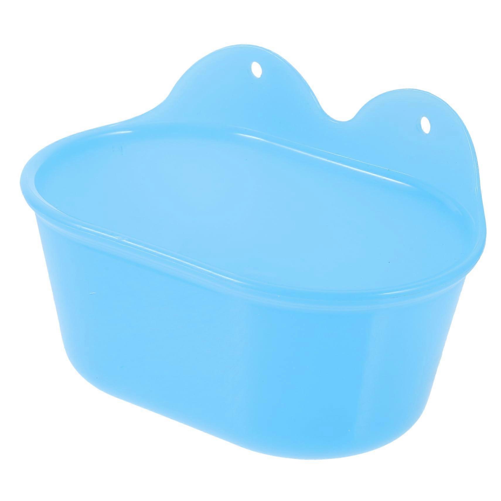 Bird Bath for Cage with SpaceSaving Hanging Design, Lightweight Plastic Parrot Bath Tub