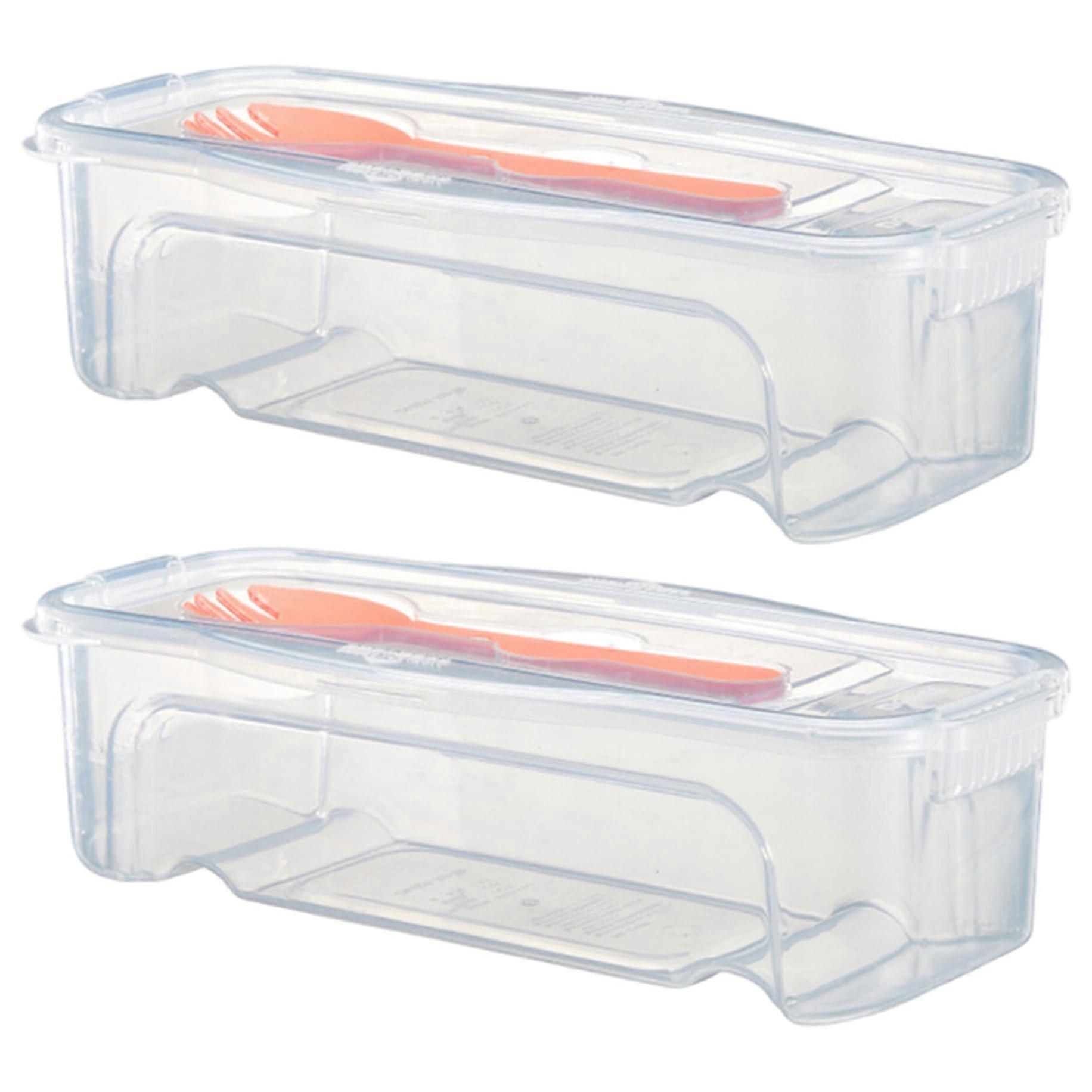 Microwave Pasta Cooker with Strainer Lid and Fork, Stackable Noodle Maker for Home Dorm Office