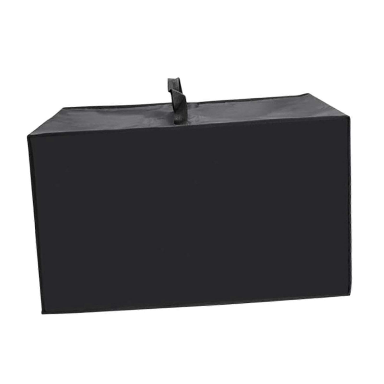 Microwave Oven Cover Black Polyester Dustproof Protector for Kitchen Countertop Universal Fit