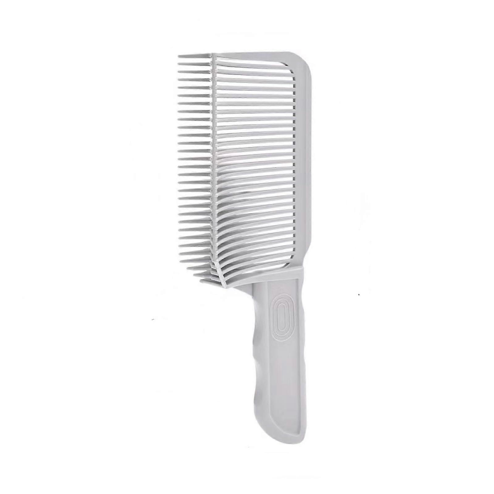 Barber Comb with Precise Cutting Guide, Ergonomic AntiSlip Grip, Gray Hair Cutting Comb