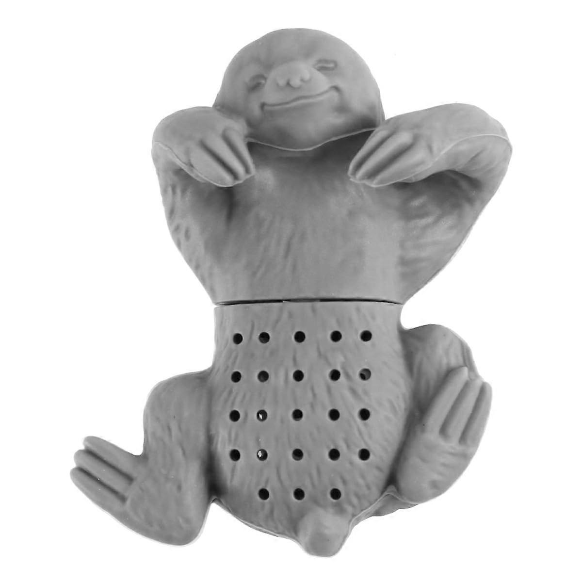 Cute Sloth Tea Infuser Silicone Strainer for Loose Leaf with Fine Mesh Filter Fits Most Cups