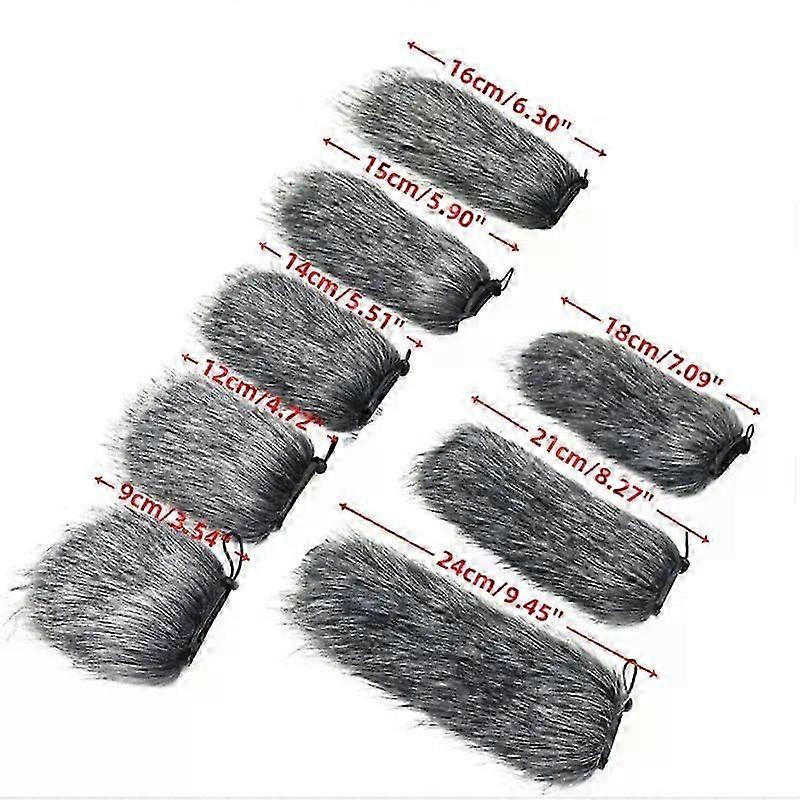 MF2 Plush Windscreen Microphone Windscreen Foam Protective Cover 9-24cm Microphone Windscreen