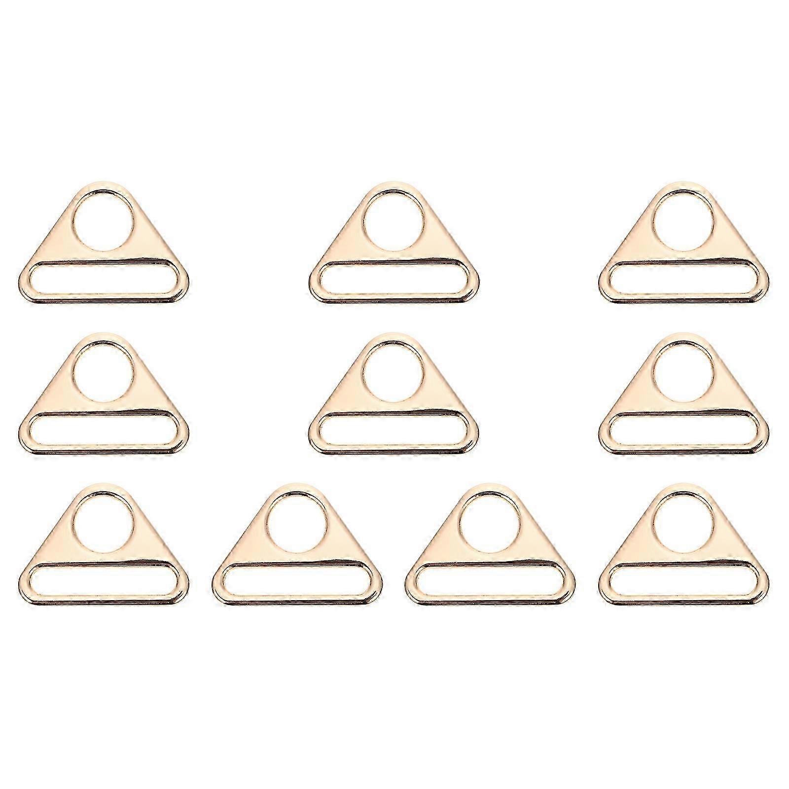 Triangle Strap Buckle Zinc Alloy for DIY Bag Shoulder Strap 10Pcs Set