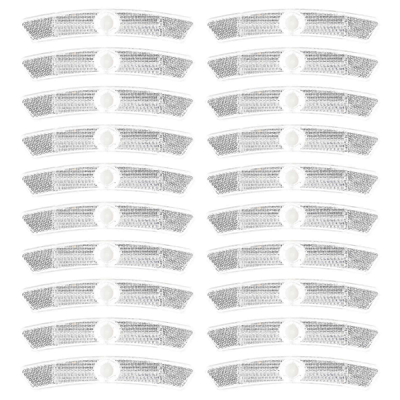 Bike Reflectors with Replaceable Warning Reflective Signs 20Pcs Pack