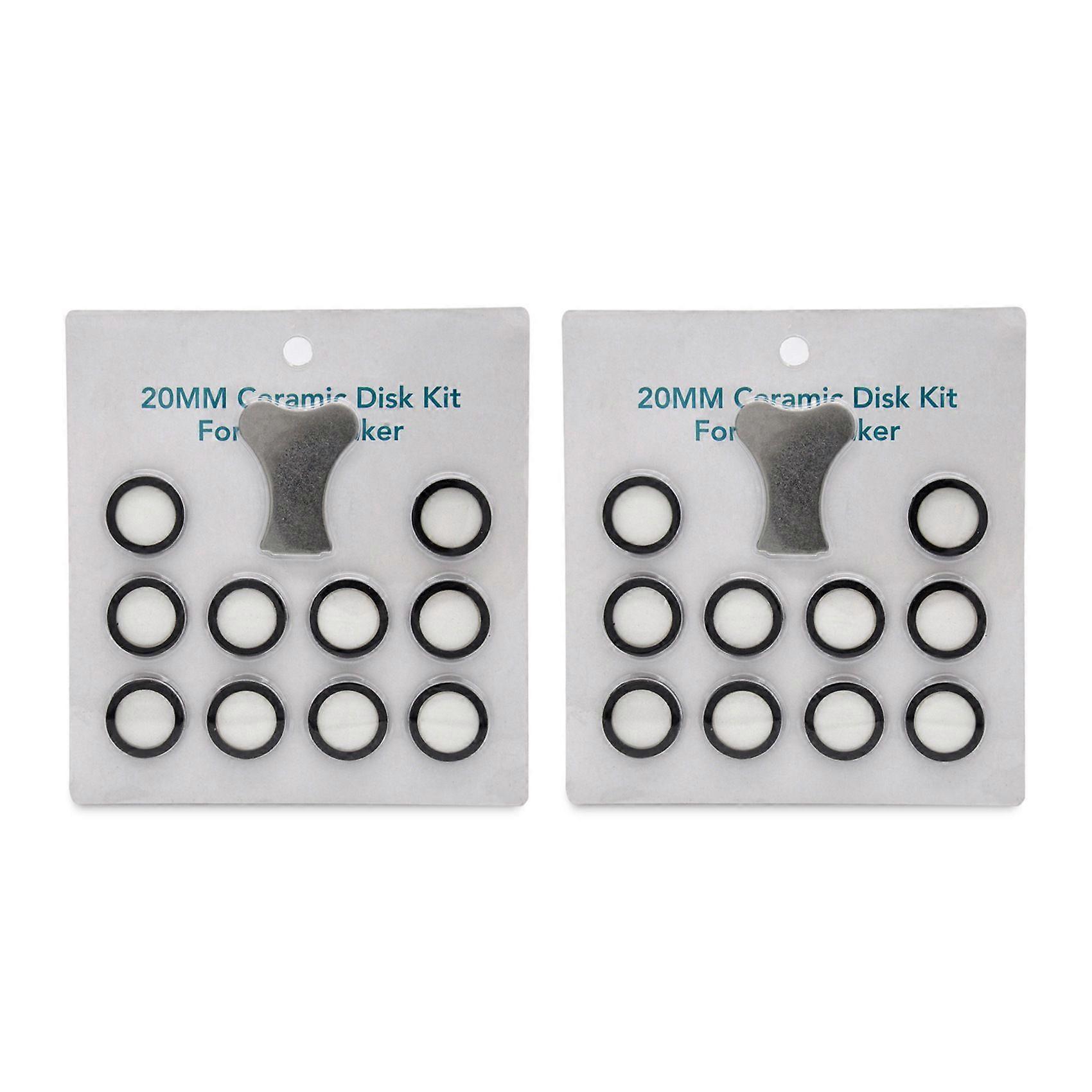 22Pcs Mist Maker Maintenance Kit, Ceramic Disk Ceramic Disk Key Replacement Parts Kits for Fog Machine