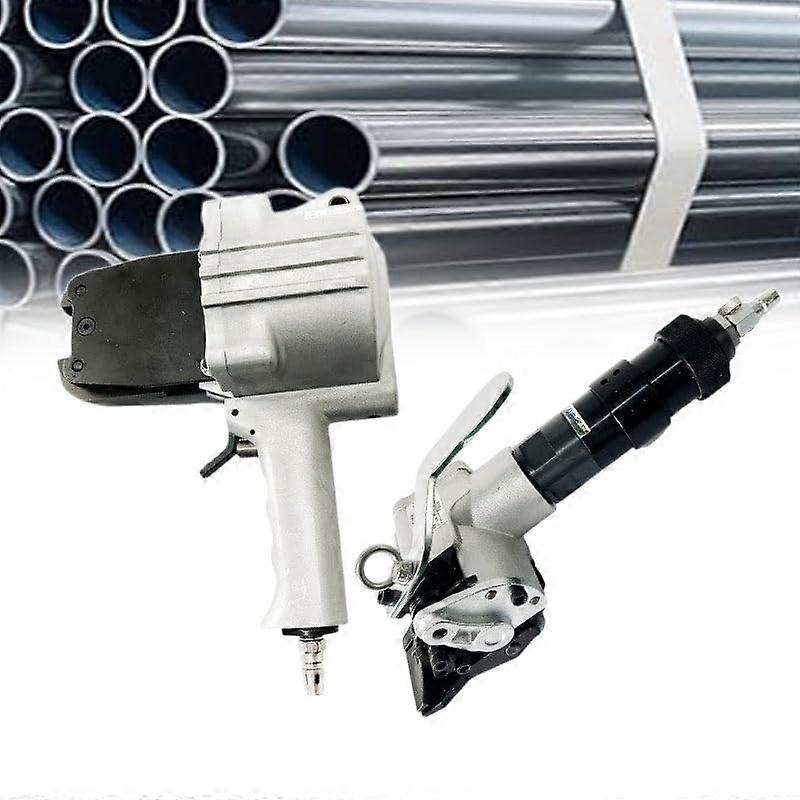 Pneumatic Steel Strapping Tool 19mm Heavy Duty Automatic Tensioner Cutter Sealer Split Type