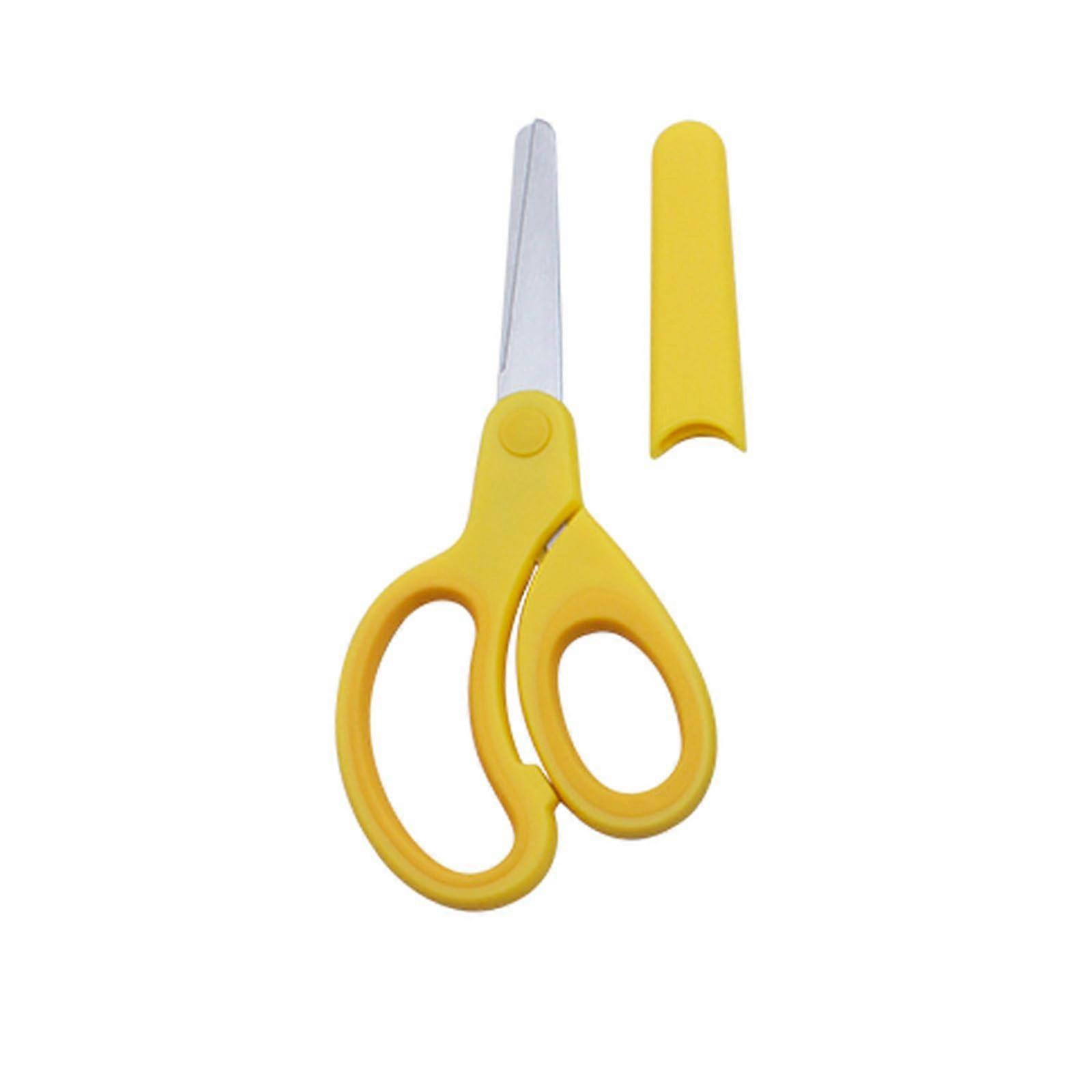 LeftHanded Training Scissors for Kids with Ergonomic Comfort Grip, Yellow Craft Scissors