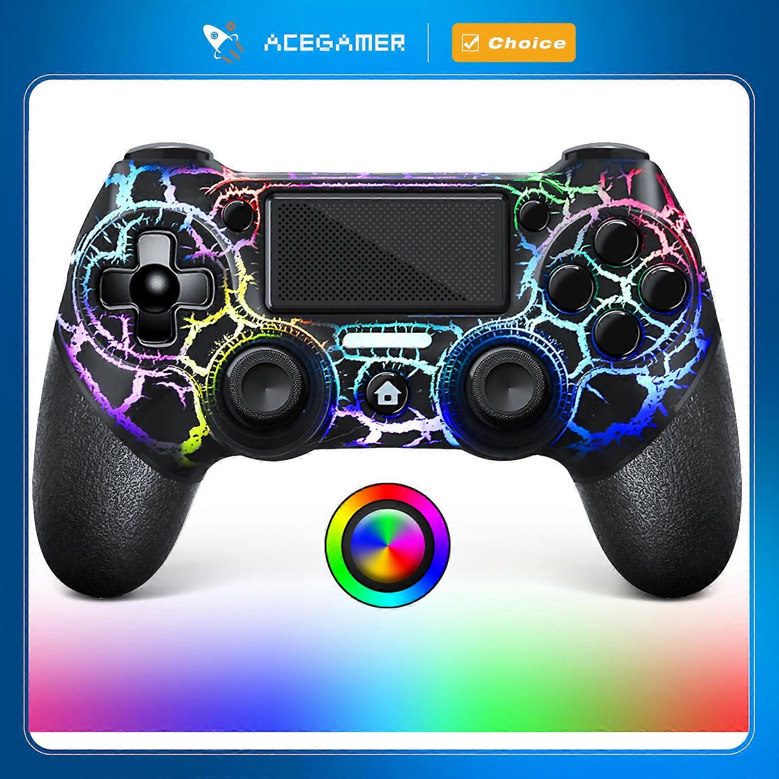AceGamer Wireless Gamepad Dual Vibration With Touch Pad Bluetooth Controller for PS4/PS3 Console Computer PC/Steam/IOS/Android