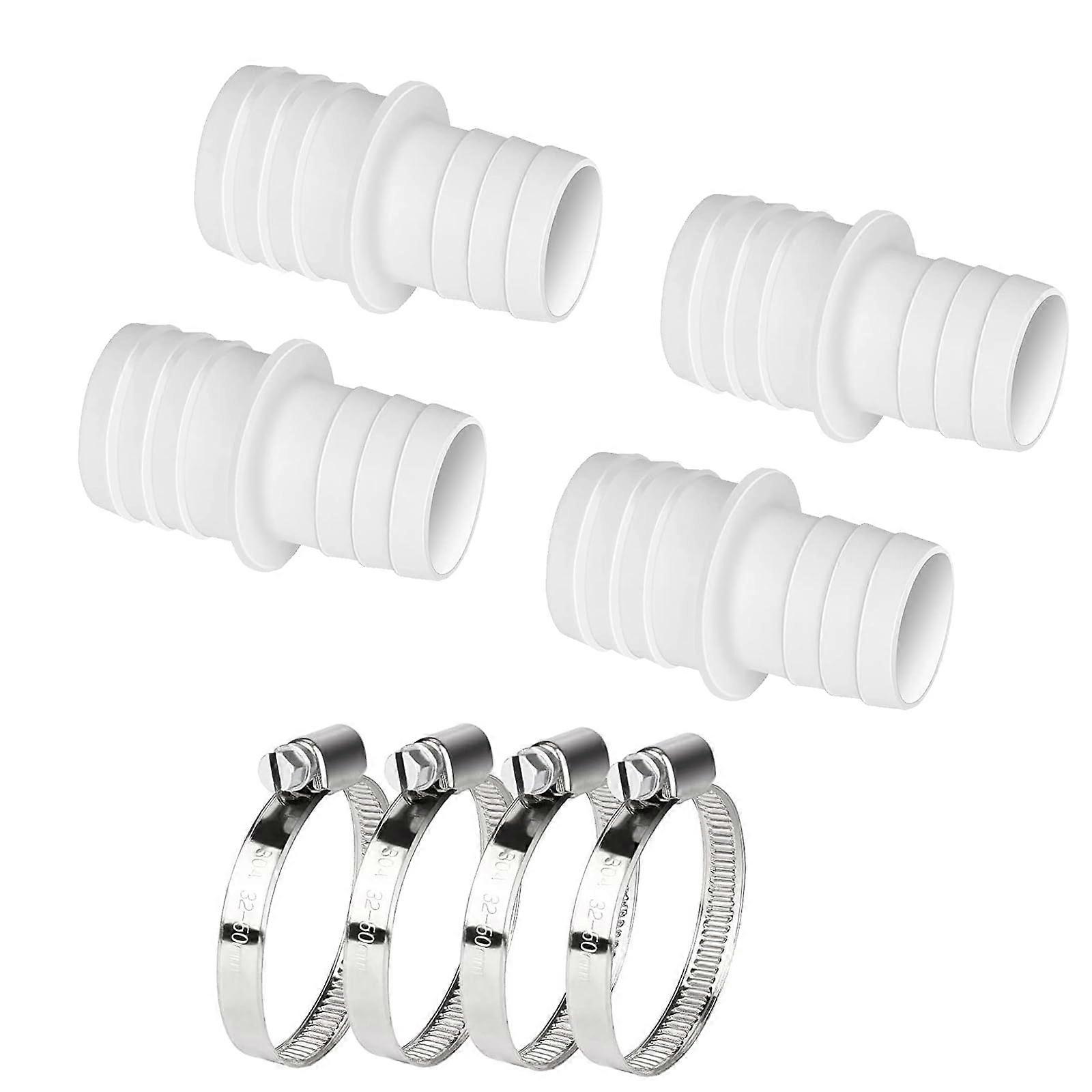 38mm Pool Hose Connector and Vacuum Adapter, Double End Coupler, LeakResistant Quick Fit