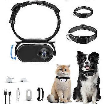 Cat Camera Collar 1080P HD Clip-On Pet Camera Waterproof Rechargeable 4hr Battery