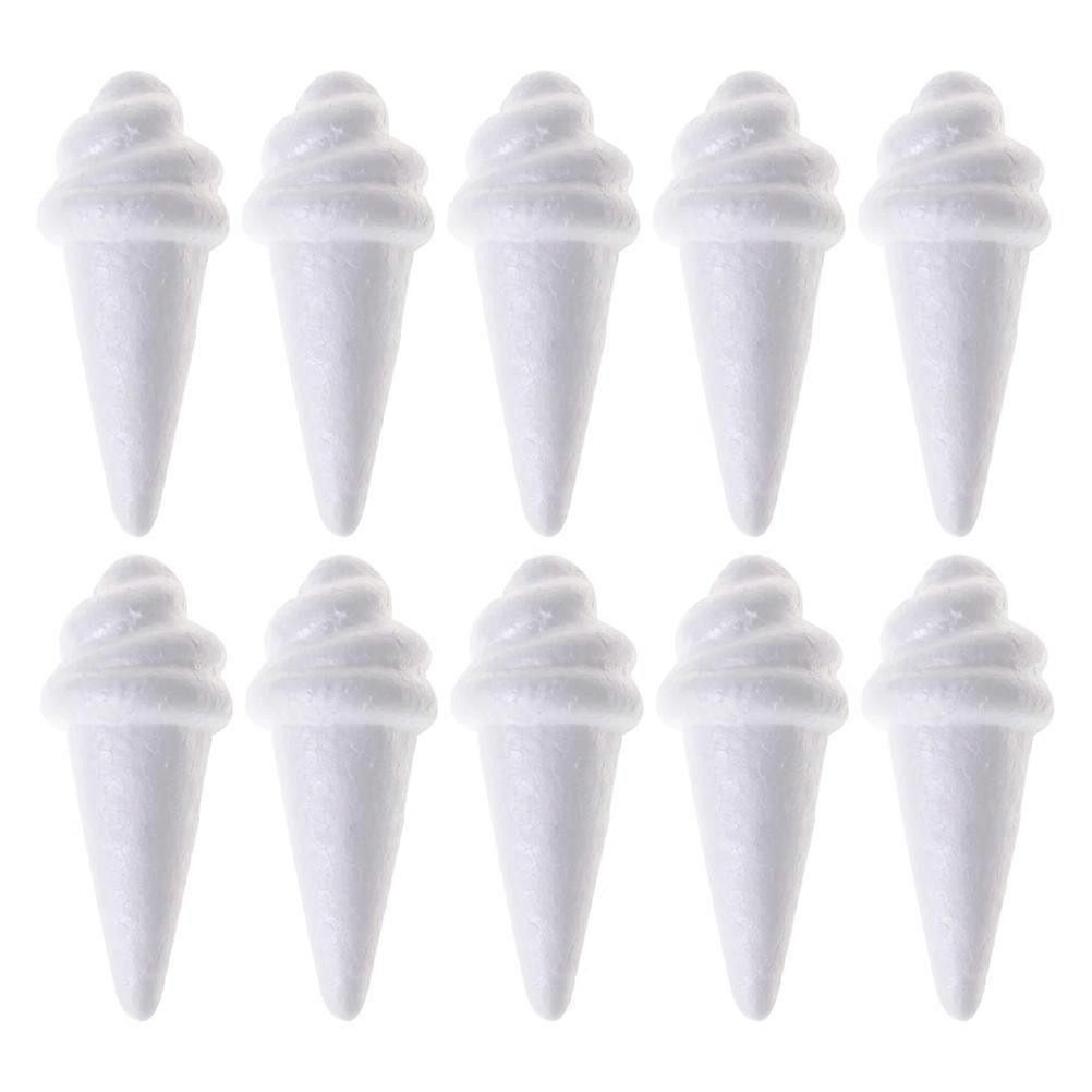 Ice Cream Shape Foams Model for DIY Crafting with 15Pcs Decoration