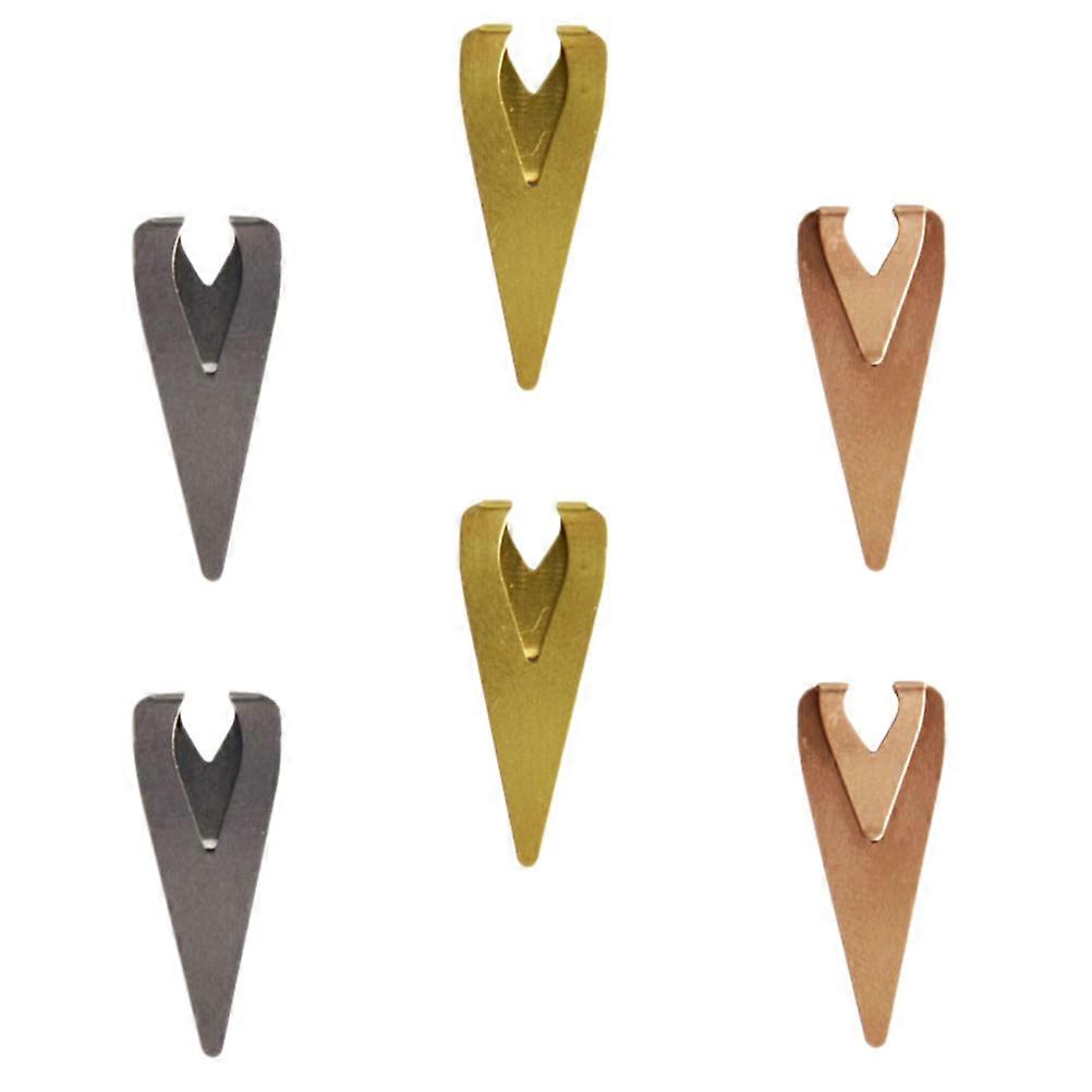 Creative Mini Metal Bookmark Page Holders for Reading 6Pcs Assorted Color