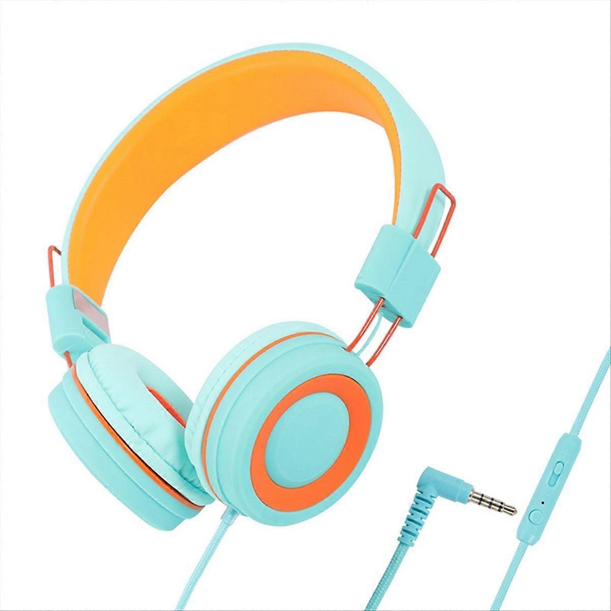 Børne hovedtelefoner, orange+grøn